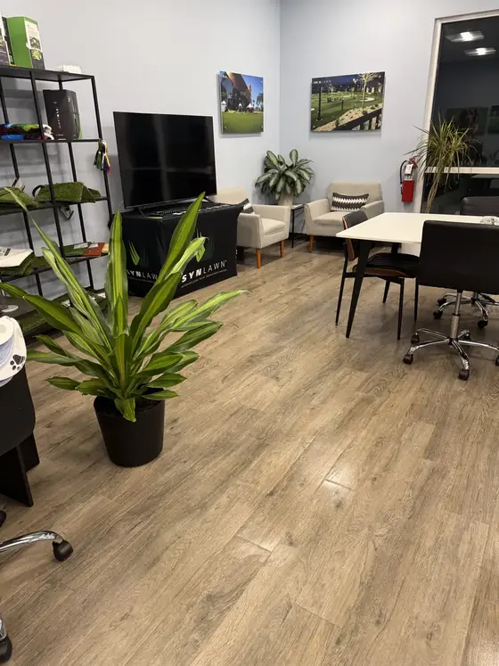 Clean commercial office seating and client area
